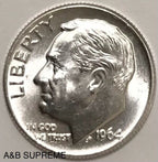 2) 1946-1964 Roosevelt Dimes Gem Bu Uncirculated 90% Silver