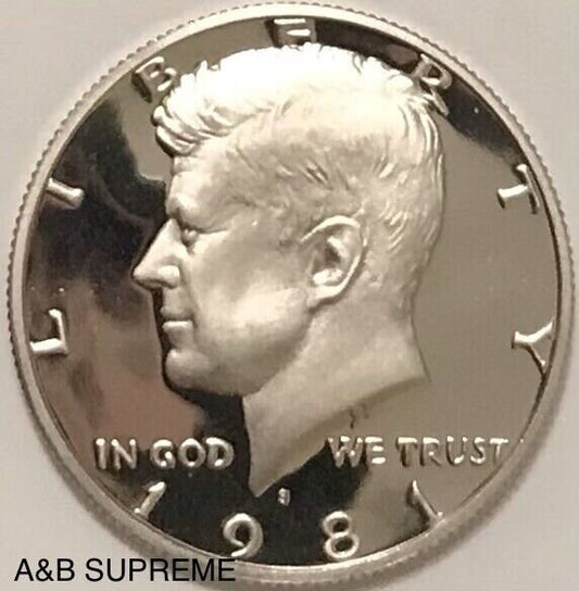 1981 S Kennedy Half Dollar Gem Cameo Clad Proof