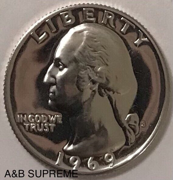 1969 S Washington Quarter Dollar Clad Gem Proof