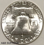 1952 Franklin Half Dollar Gem Bu Uncirculated 90% Silver