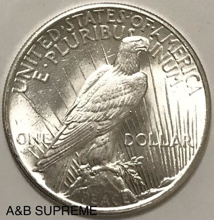 1925 Peace Dollar Gem Bu Uncirculated 90% Silver