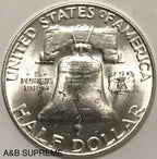 1959 Franklin Half Dollar Gem Bu Uncirculated 90% Silver
