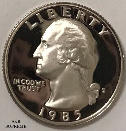 1985 S Washington Quarter Dollar Clad Gem Proof