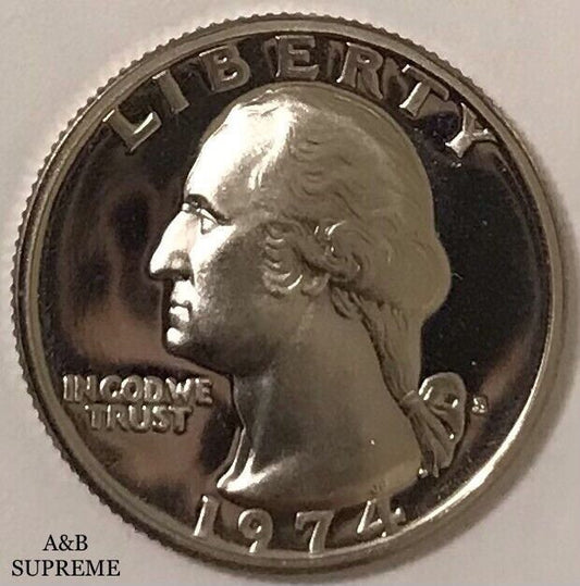 1974 S Washington Quarter Dollar Clad Gem Proof