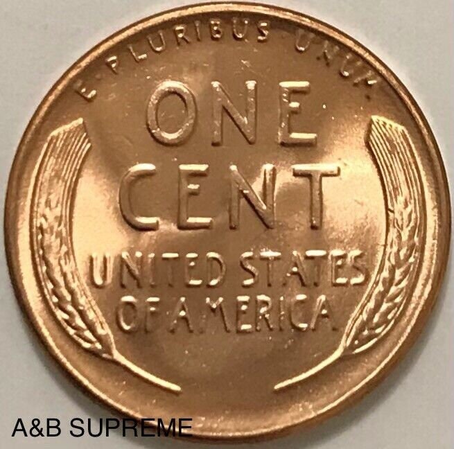 1954 S Lincoln Wheat Cent Bronze Penny Gem Bu Uncirculated
