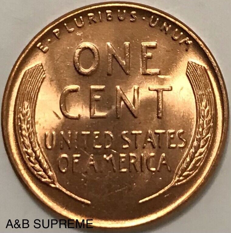 1957 Lincoln Wheat Cent Bronze Penny Gem Bu Uncirculated