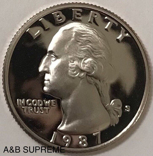 1987 S Washington Quarter Dollar Clad Gem Proof