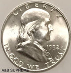 1952 D Franklin Half Dollar Gem Bu Uncirculated 90% Silver