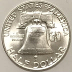1952 D Franklin Half Dollar Gem Bu Uncirculated 90% Silver