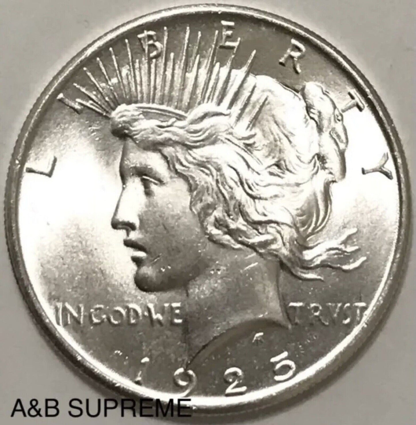 One (1) 1921-1935 Peace Dollar Gem Bu Uncirculated 90% Silver
