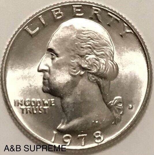 1978 D Washington Quarter Dollar Gem Bu Uncirculated