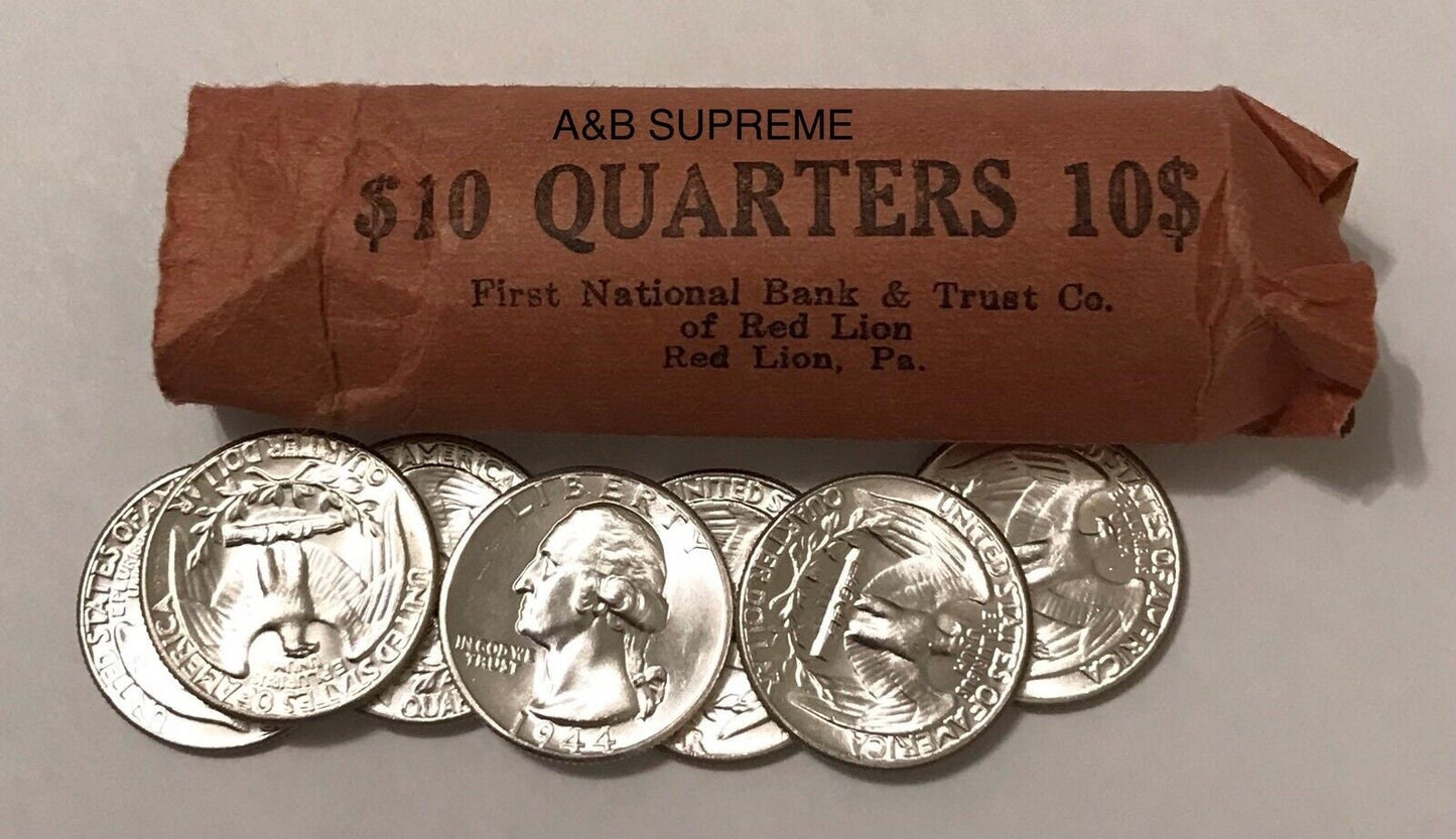 1950 D Washington Quarter Superb Gem Bu MS Fresh From Original Roll