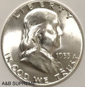 1955 Franklin Half Dollar Gem Bu Uncirculated 90% Silver