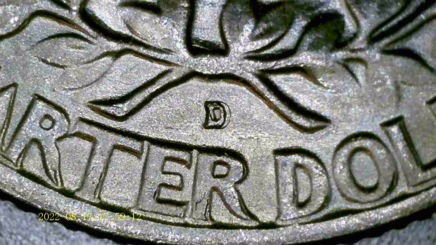 1953 D/D Rpm Washington Quarter Rare D Over D Repunched Mint Mark Gem Bu *145