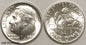 2) 1946-1964 Roosevelt Dimes Gem Bu Uncirculated 90% Silver