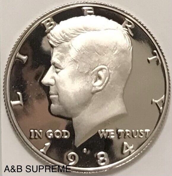 1984 S Kennedy Half Dollar Gem Cameo Clad Proof