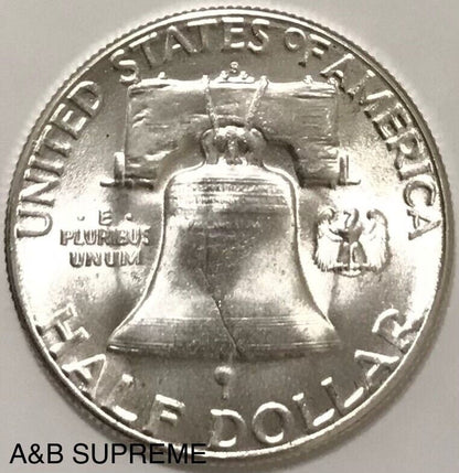 1953 S Franklin Half Dollar Gem Bu Uncirculated 90% Silver