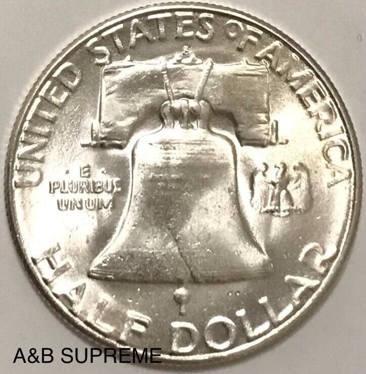 1953 S Franklin Half Dollar Gem Bu Uncirculated 90% Silver
