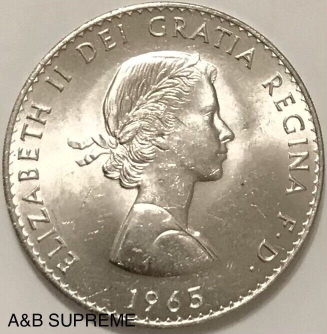 1965 Great Britain Winston Churchill & Elizabeth II 1 Crown Commemorative Unc.