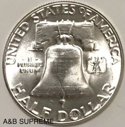 1952 Franklin Half Dollar Gem Bu Uncirculated 90% Silver