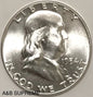1954 D Franklin Half Dollar Uncirculated Gem Bu 90% Silver