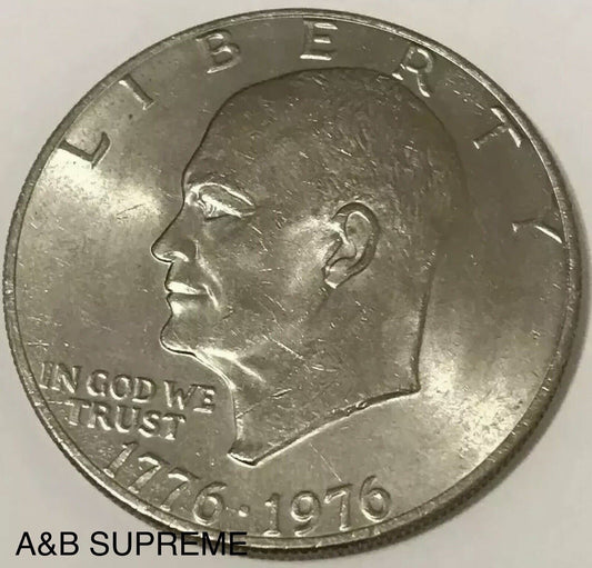 20) 1976 Eisenhower Dollar Roll AU-BU Uncirculated Bicentennial