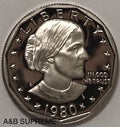 1980 S Susan B Anthony SBA Dollar Cameo Gem Clad Proof