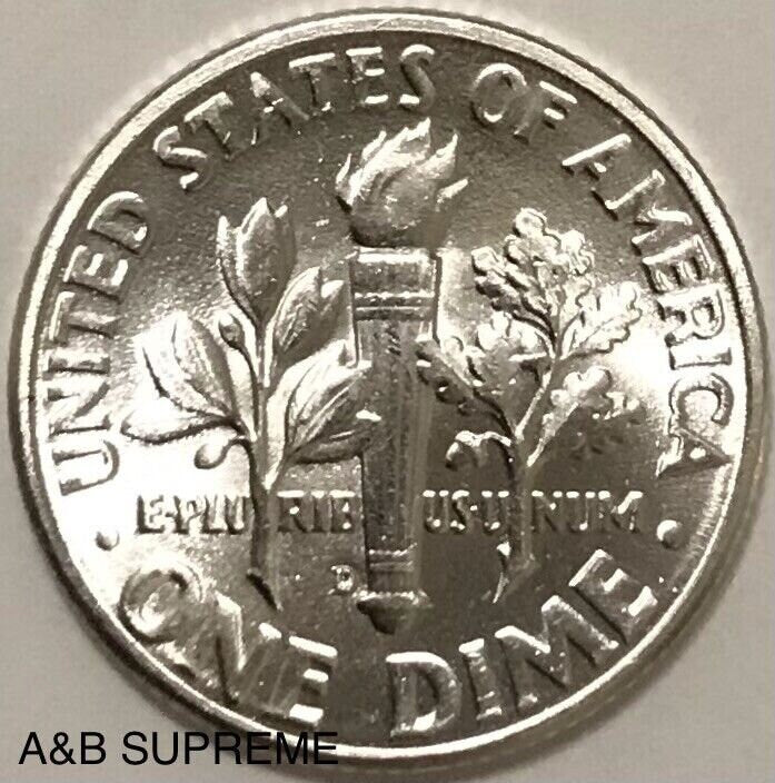 1948 D Roosevelt Dime Gem Bu Uncirculated 90% Silver