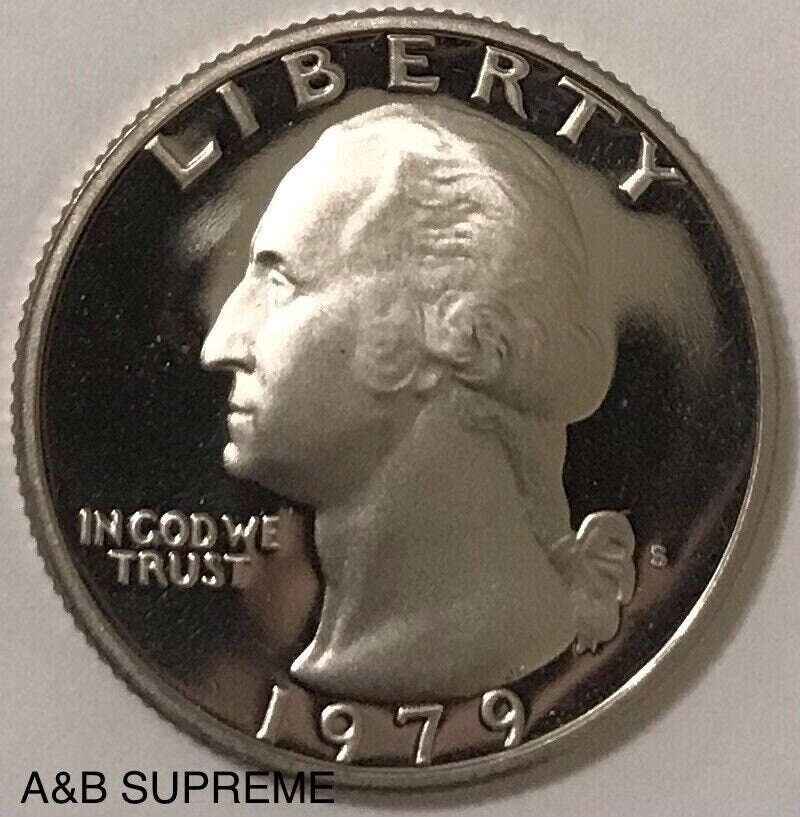 1979 S Washington Quarter Dollar Type 2 Clear S Clad Gem Proof