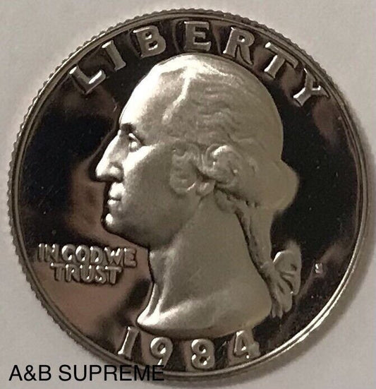 1984 S Washington Quarter Dollar Clad Gem Proof