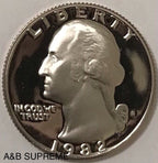 1982 S Washington Quarter Dollar Clad Gem Proof