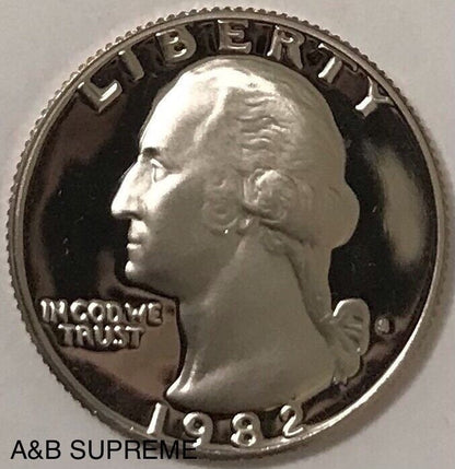 1982 S Washington Quarter Dollar Clad Gem Proof