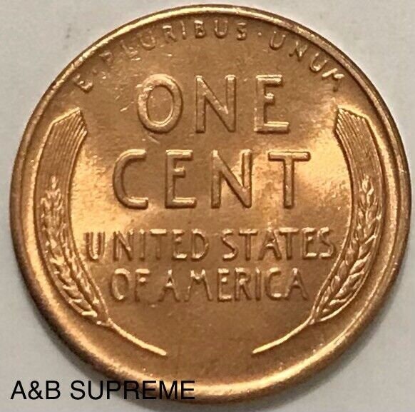 1944 S Lincoln Wheat Cent Bronze Penny Bu Uncirculated