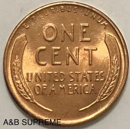 1944 S Lincoln Wheat Cent Bronze Penny Bu Uncirculated