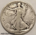 1917 D Walking Liberty Half Dollar Obverse Mintmark Good GD 90% Silver