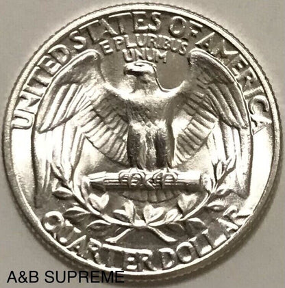 1946 P* Washington Quarter Superb Gem Bu MS* Fresh From Original Roll*