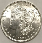 1921 Morgan Dollar Gem Bu Uncirculated 90% Silver