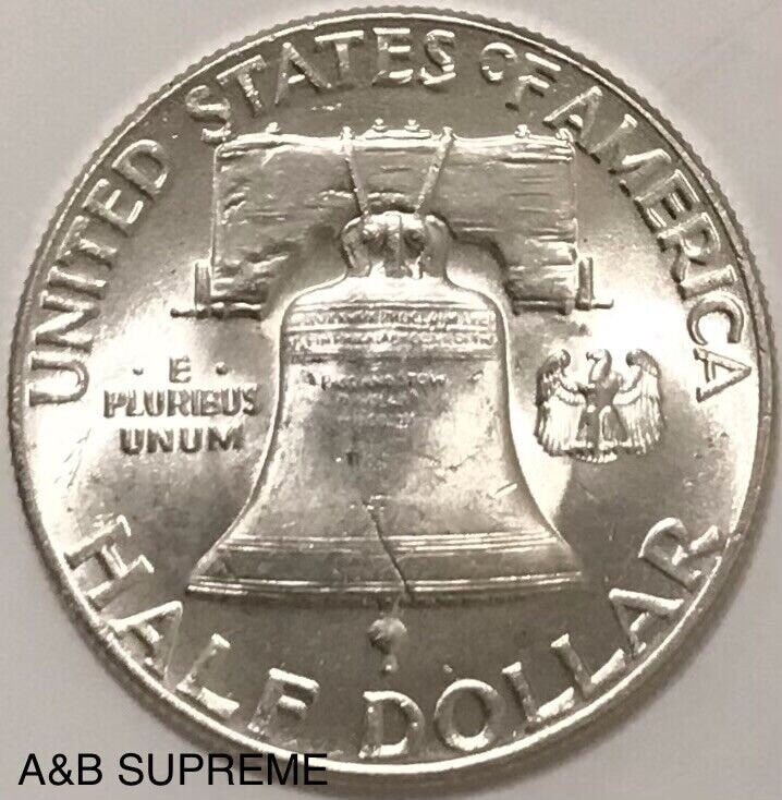 1948 Franklin Half Dollar Gem Bu Uncirculated 90% Silver