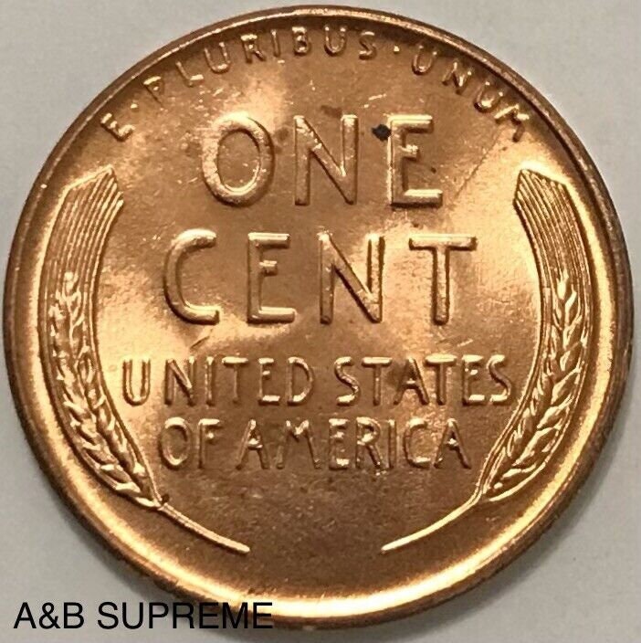 1957 D Lincoln Wheat Cent Bronze Penny Gem Bu Uncirculated