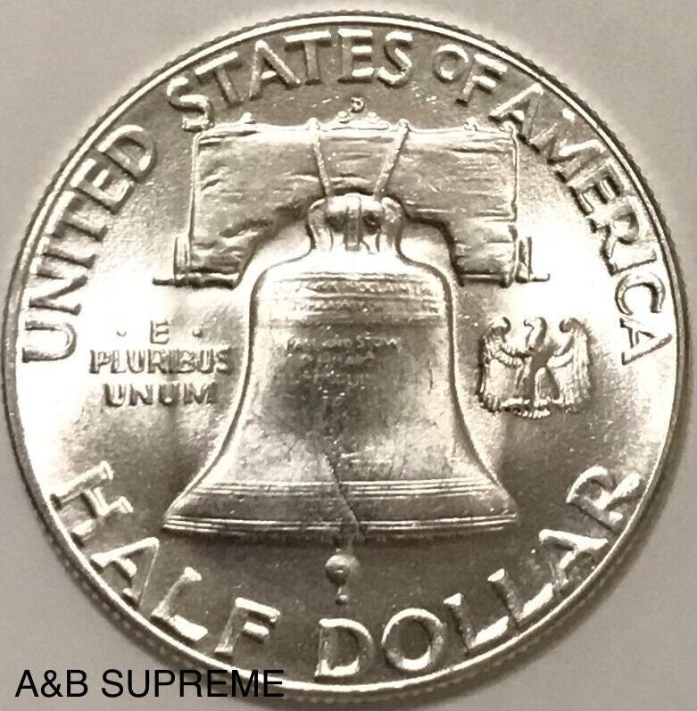 1948 D Franklin Half Dollar Gem Bu Uncirculated 90% Silver