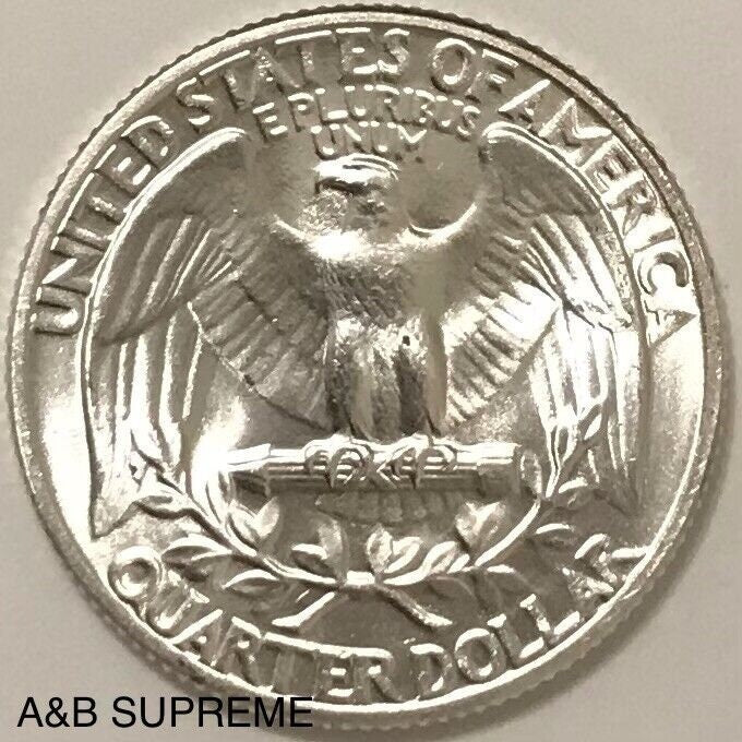 1948 Washington Quarter Gem Bu Uncirculated 90% Silver