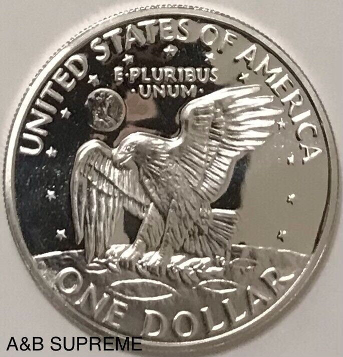 1972 S Eisenhower Dollar 40% Silver Superb Gem Cameo Proof