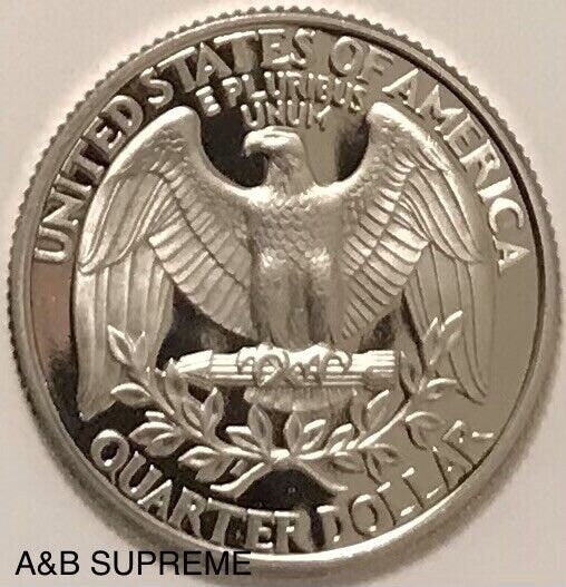 1996 S Washington Quarter Dollar Clad Cameo Gem Proof