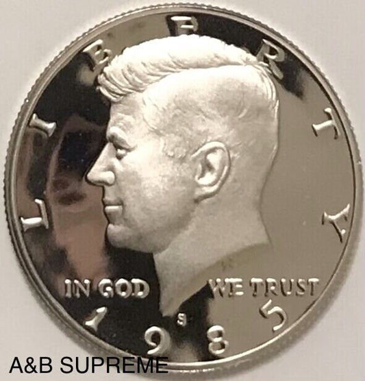 1985 S Kennedy Half Dollar Gem Cameo Clad Proof