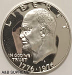 1976 S Eisenhower Dollar 40% Silver Superb Gem Cameo Proof Bicentennial