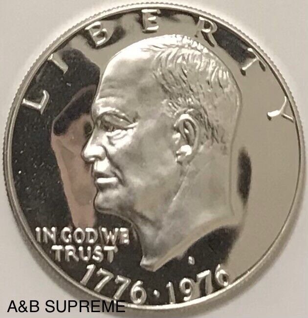 1976 S Eisenhower Dollar 40% Silver Superb Gem Cameo Proof Bicentennial