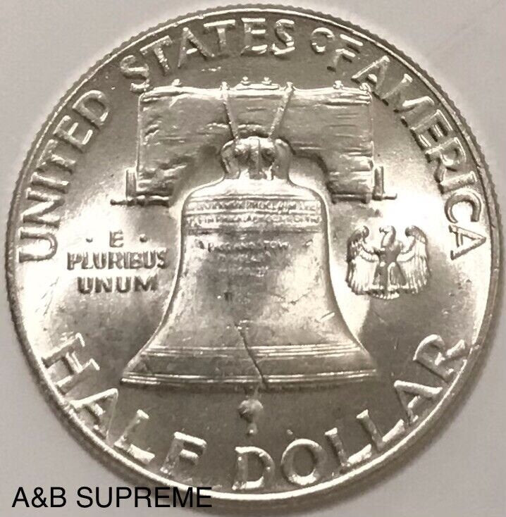 1948 Franklin Half Dollar Gem Bu Uncirculated 90% Silver