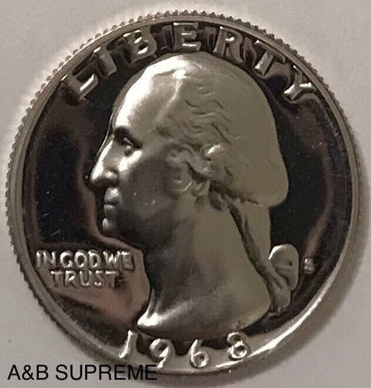 1968 S Washington Quarter Dollar Clad Gem Proof