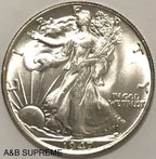 1947 Walking Liberty Half Dollar Gem Bu Uncirculated 90% Silver