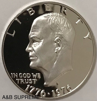 20) 1976 S Eisenhower Dollar Roll 40% Silver Gem Cameo Proof Bicentennial